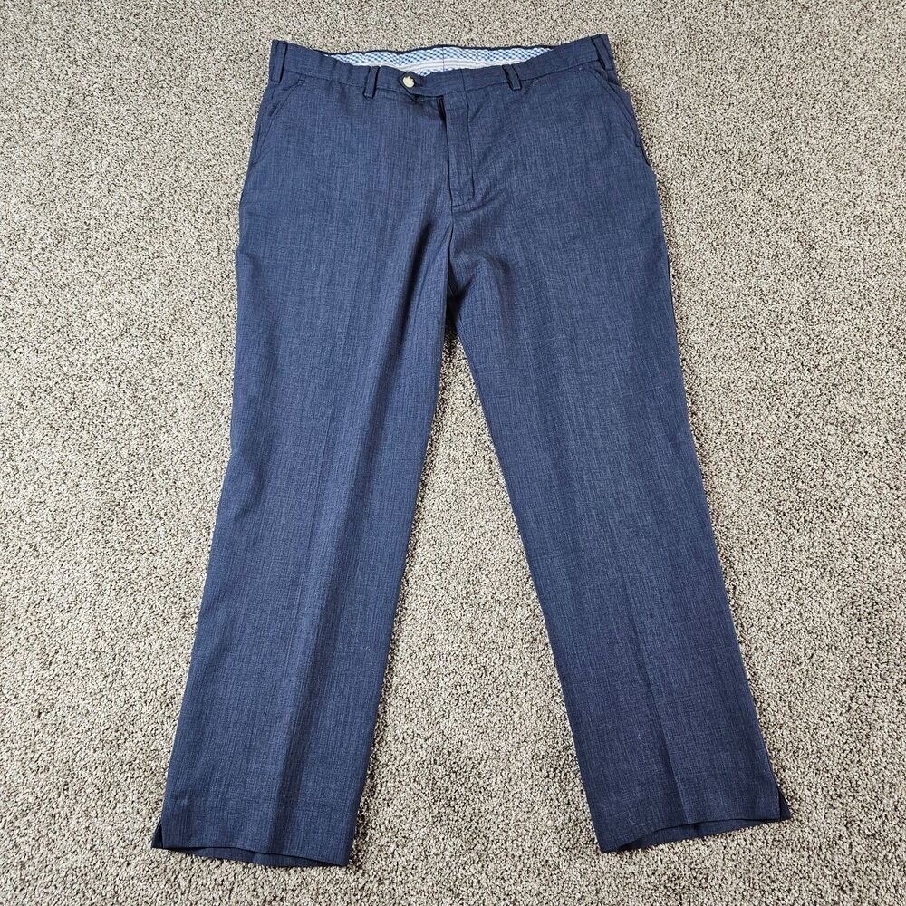 Turtleson Pants Mens 38x28 Blue Golf Career Casual Stretch Chino Performance